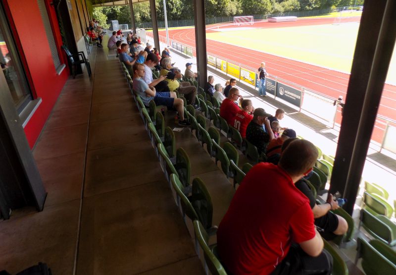 Blick auf die Tribne